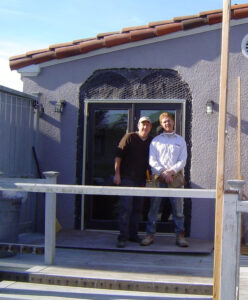 exterior stucco repair when new doors are installed
